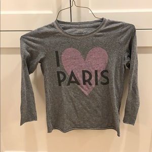Peek Girl’s I Heart Paris Size 10 Tee
